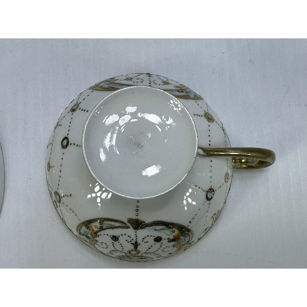 Vintage Yoshino China Made in Japan Teacup and Saucer Hand Painted